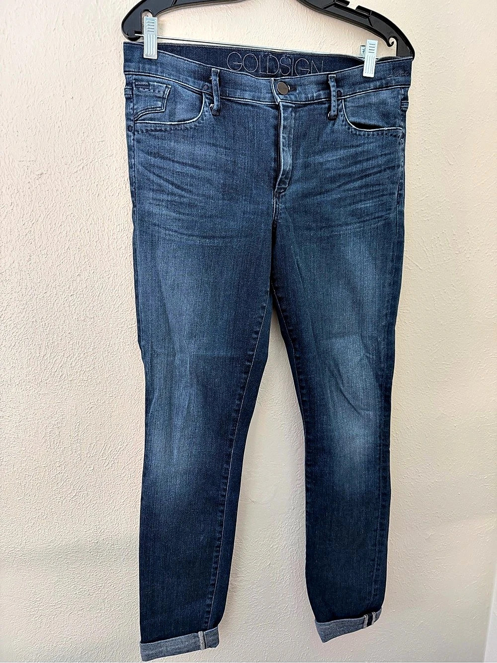 Goldsign Women's Skinny Jeans in Blue Like New
